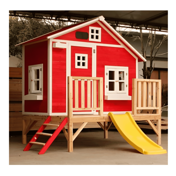 بيت اطفال خشب 3260 (1) بيت اطفال خشب - العاب خارجيه - العاب حدائق - بيت خشب