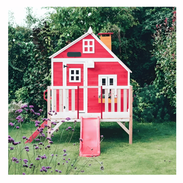 بيت اطفال خشب 3260 (2) بيت اطفال خشب - العاب خارجيه - العاب حدائق - بيت خشب