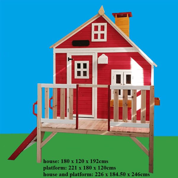 بيت اطفال خشب 3260 (6) بيت اطفال خشب - العاب خارجيه - العاب حدائق - بيت خشب