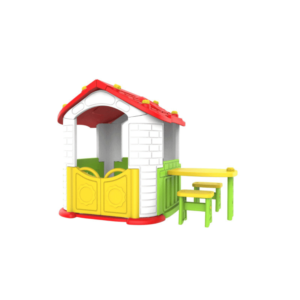 بيت كوري مع طاوله وزحلاقيه 2 لون CHD-804R-CHD-804P (5) بيت اطفال بلاستيك - بيوت بلاستيك