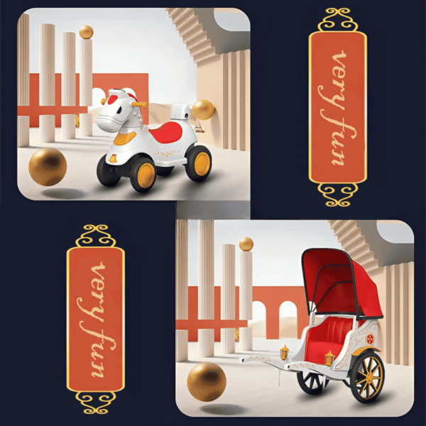 حصان مع عربة شحن