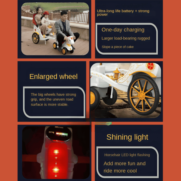 حصان مع عربة شحن - سياره شحن اطفال - سيارات اطفال - سيارات شحن - العاب اطفال