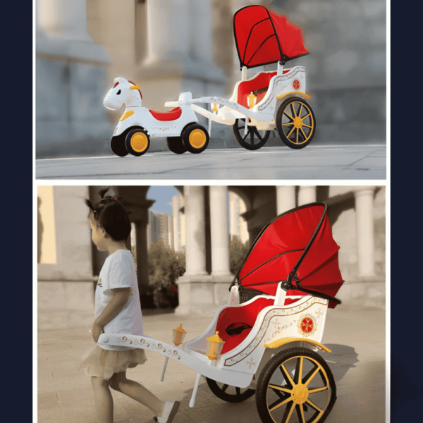 حصان مع عربة شحن - سياره شحن اطفال - سيارات اطفال - سيارات شحن - العاب اطفال