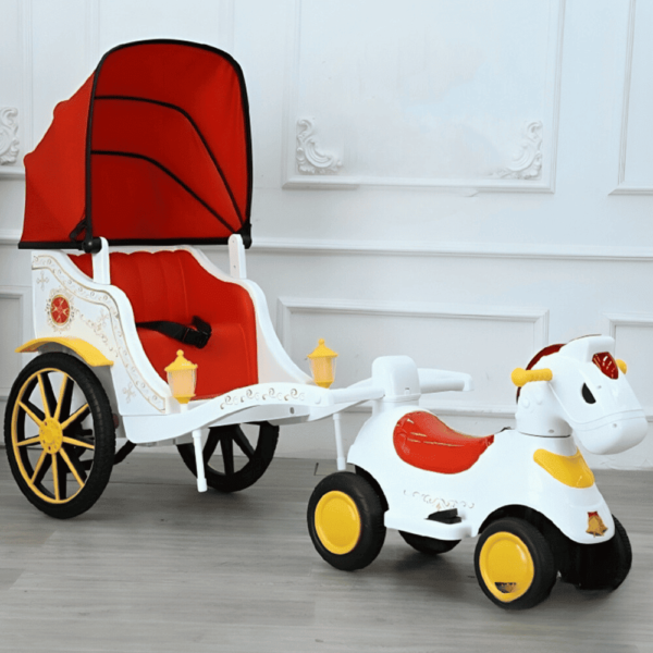 حصان مع عربة شحن - سياره شحن اطفال - سيارات اطفال - سيارات شحن - العاب اطفال