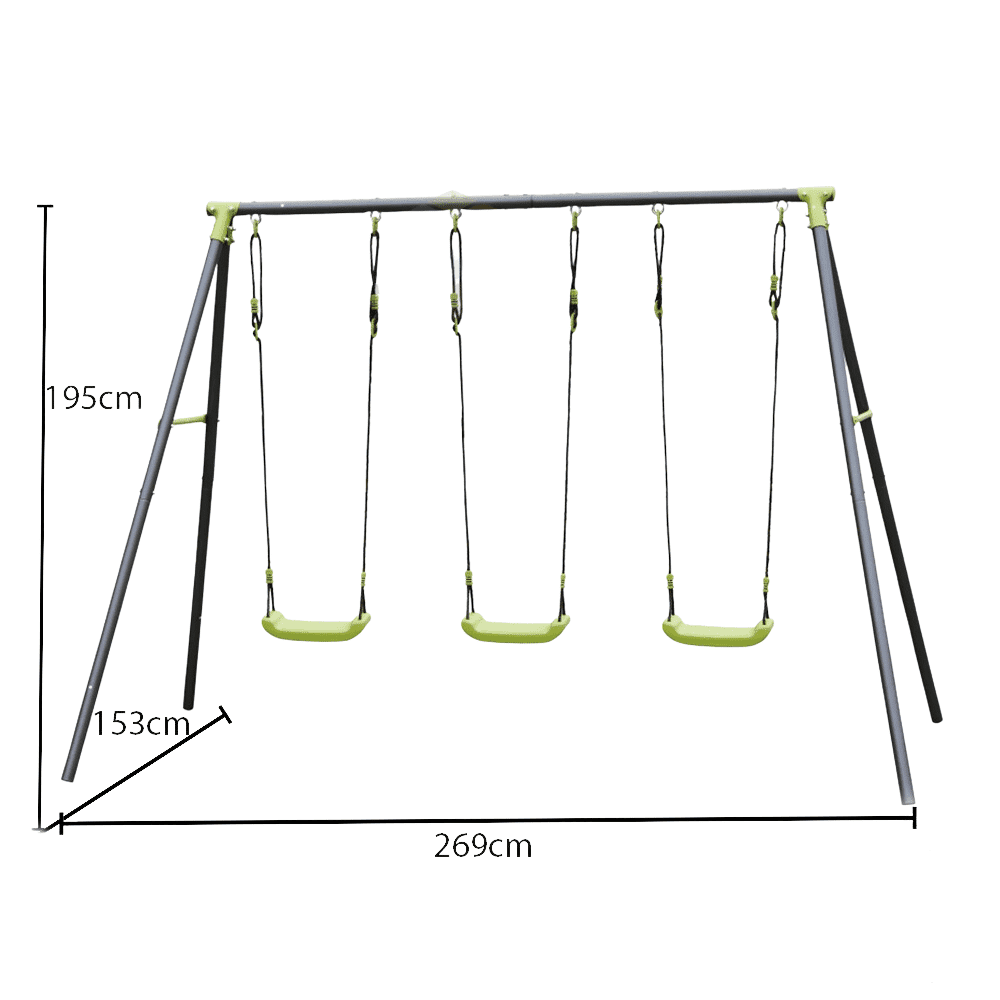 مملكة الصغار الرئيسيه ديرفه حديد ماليزي 3 كرسي - العاب خارجيه - العاب الحديقه