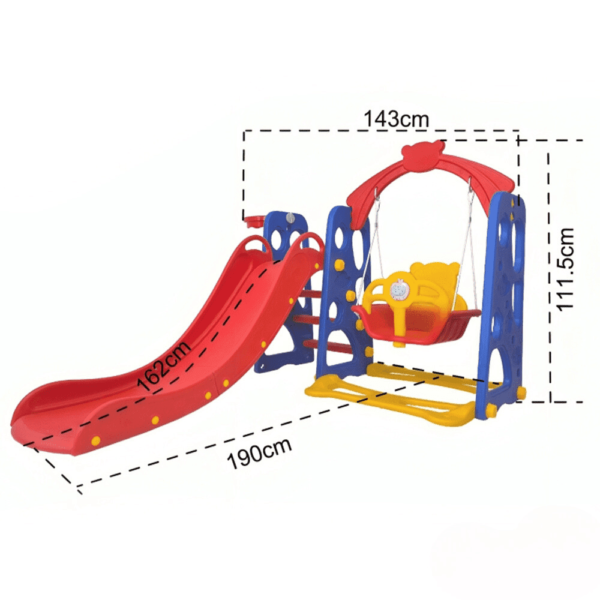 ديرفه مع زحلاقيه مع سله - ديرفه بلاستيك - ديرفه اطفال - ديرفه صغيره