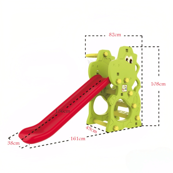 زحلاقيه ديناصور - زحلاقيه اطفال - ديرفه بلاستيك - ديرفه اطفال - ديرفه صغيره