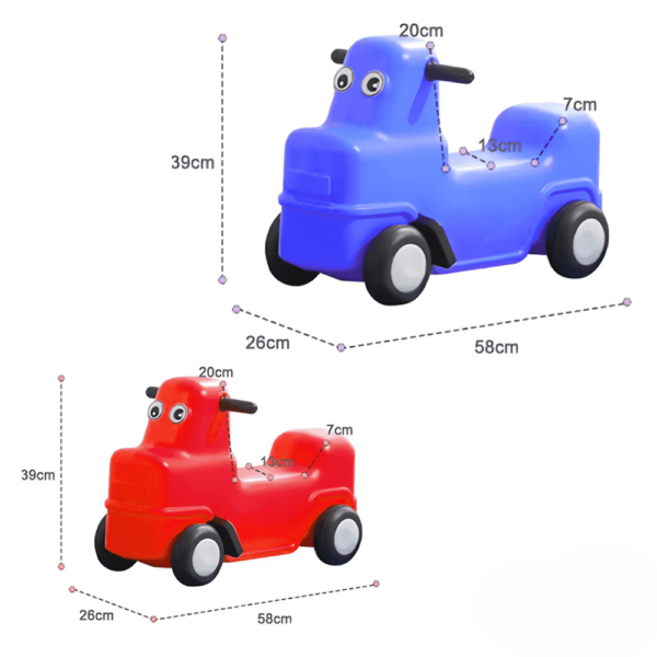 سيارة مع زحلاقية كوستر - مستلزمات مدارس حضانات