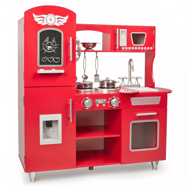 مطبخ خشب احمر TL41010 (4) مطبخ خشب اطفال العاب تعليمية