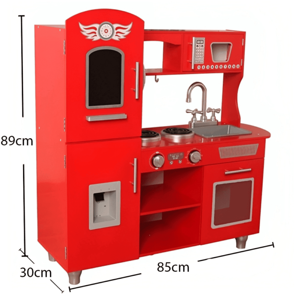 مطبخ خشب احمر TL41010 (5) مطبخ خشب اطفال العاب تعليمية