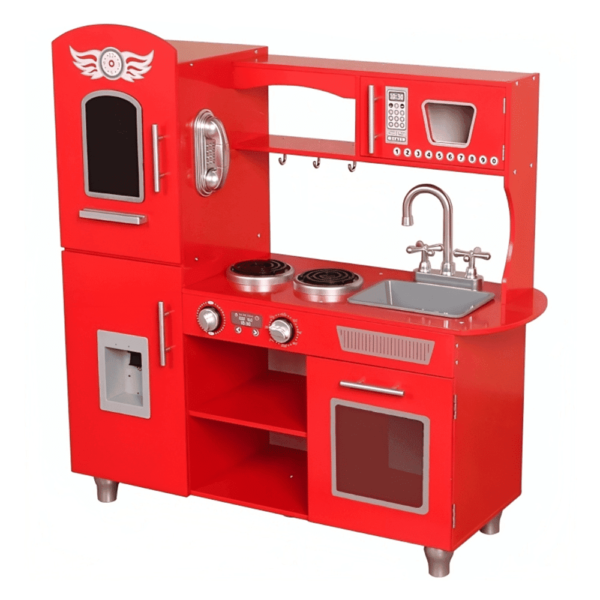 مطبخ خشب احمر TL41010 (6) مطبخ خشب اطفال العاب تعليمية