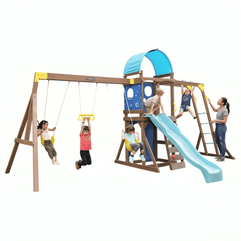 مملكة الصغار الرئيسيه ديرفه خشب العاب خارجيه العاب الحديقه